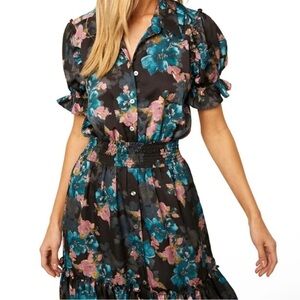 Misa Los Angeles Melvari Shadow Floral m Dress - size XS